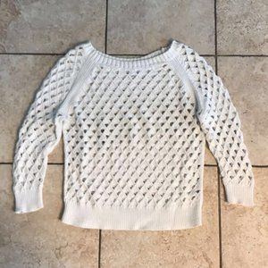 American Eagle Outfitters White Knit Sweater
